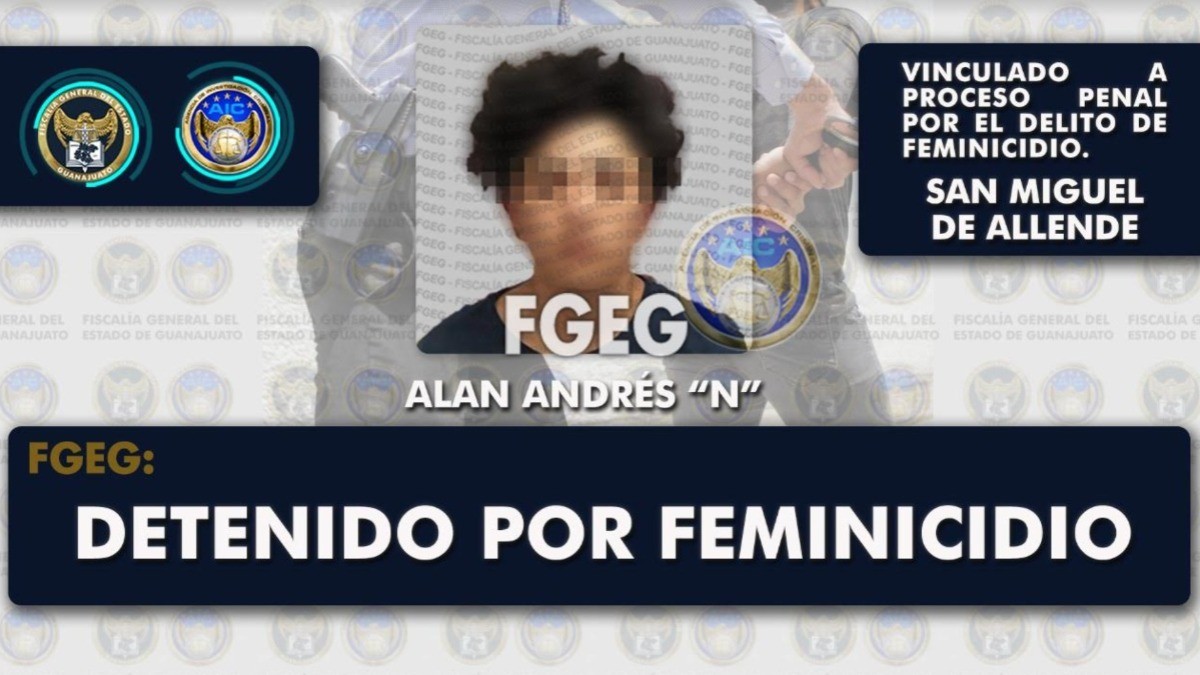 Detienen a hombre por feminicidio en San Miguel de Allende