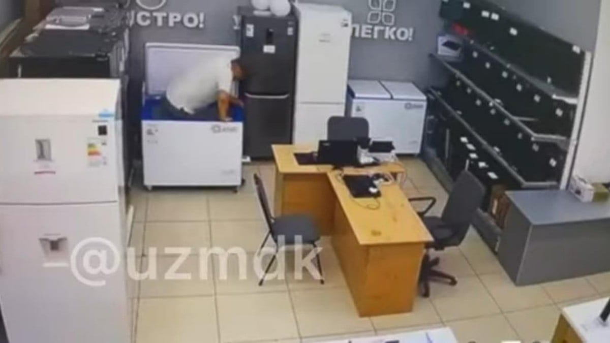 #Video Atrapan a ladrón ¡en refrigerador!