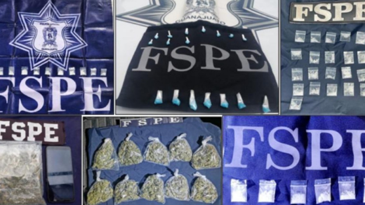 Policía asegura 43 mil dosis de droga en Guanajuato