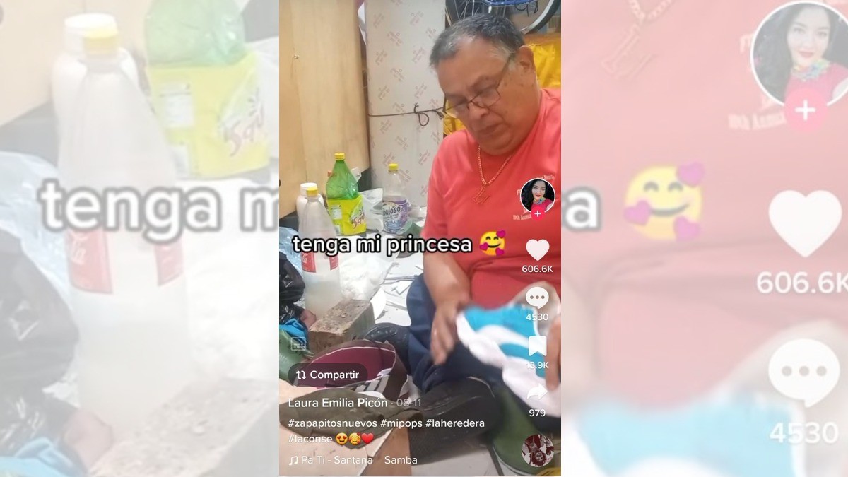 Papá leonés se viraliza por fabricarle zapatos personalizados a su hija