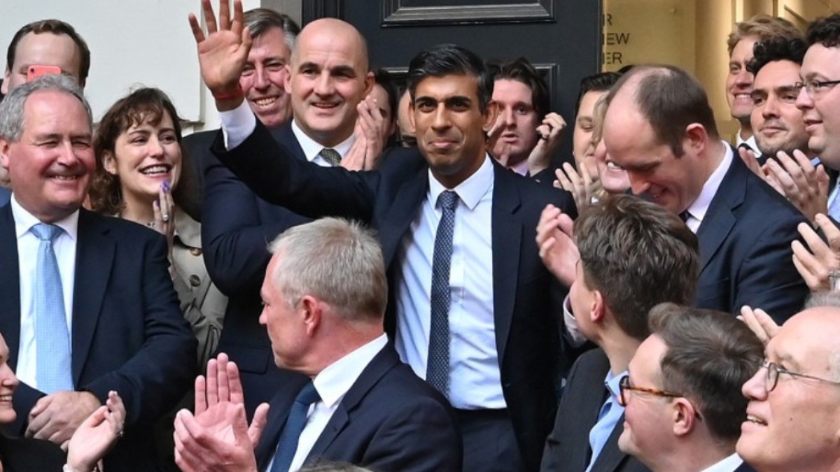 Nombran a Rishi Sunak como nuevo primer ministro de Gran Bretaña