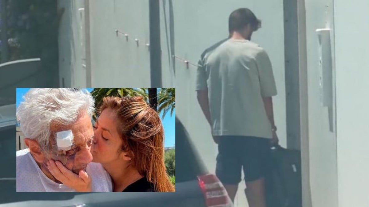 Piqué visita a Shakira ¿con maleta en mano?