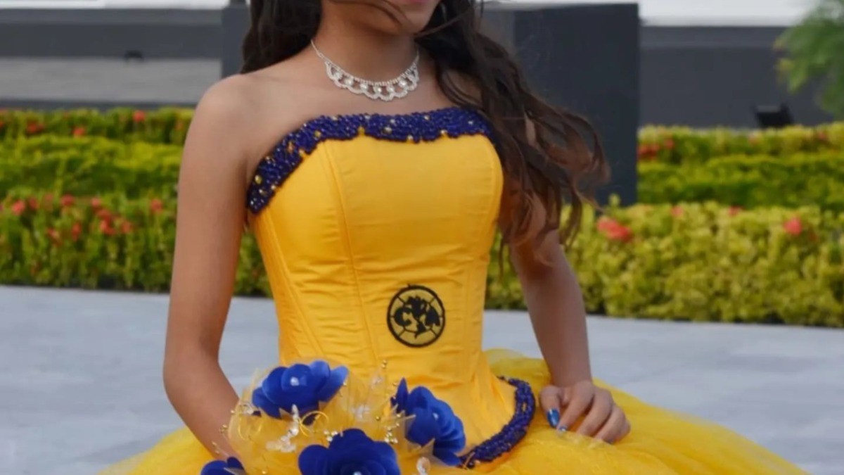 Quinceañera se hace viral, ¡por usar vestido del Club América!