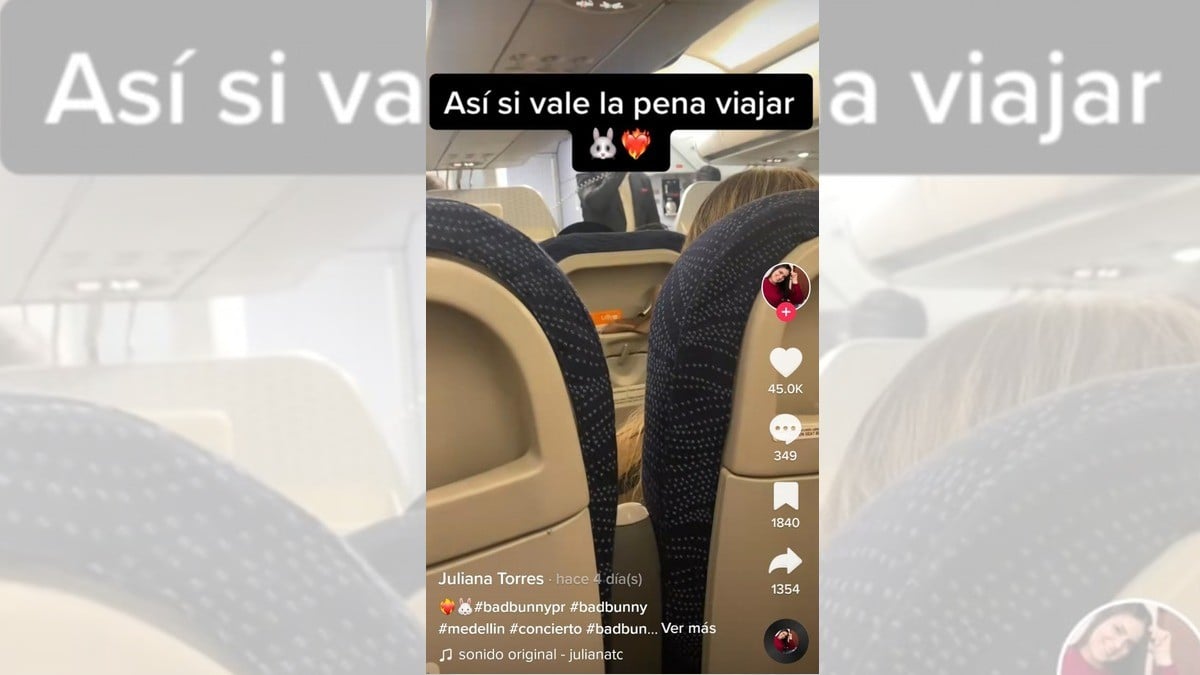¡Aerolínea recibe a pasajeros con música de Bad Bunny para ambientarlos!
