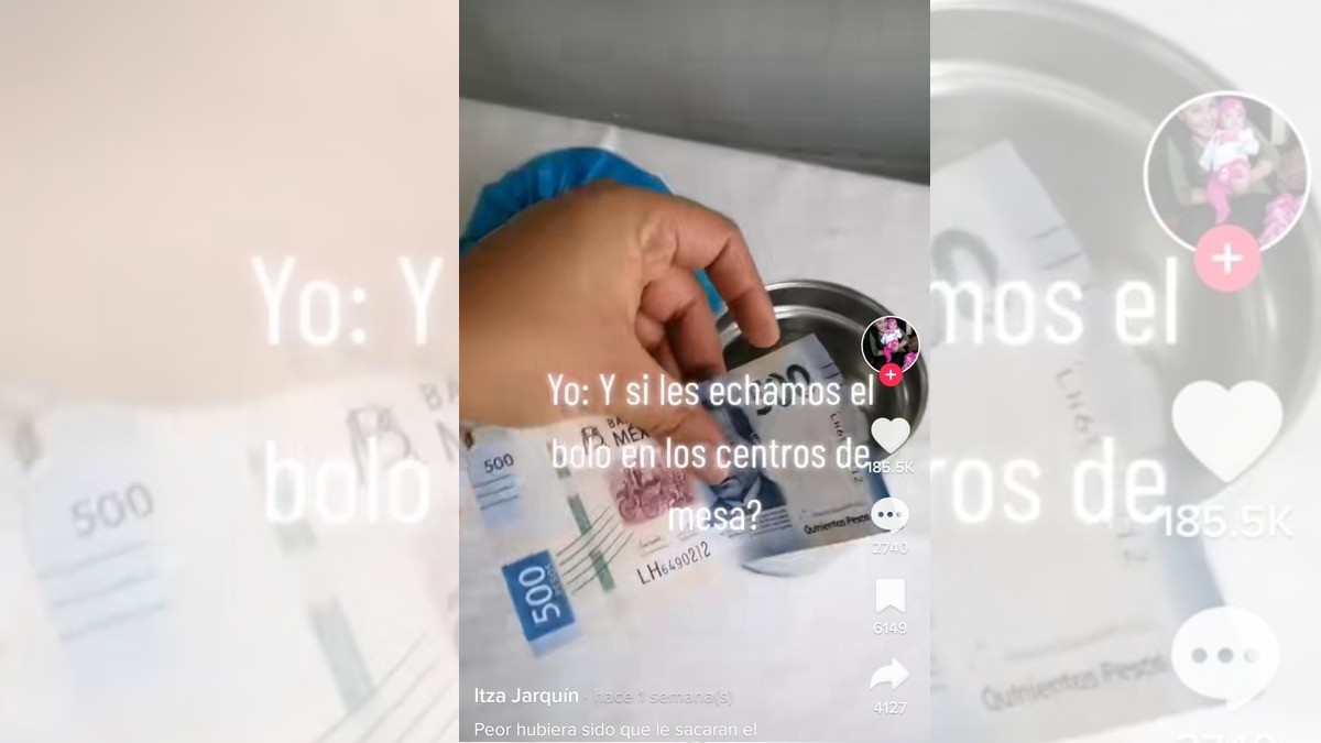 Invitados dejan los centros de mesa, ¡con el bolo adentro!