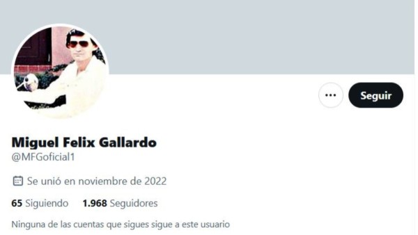 Miguel Ángel Félix Gallardo estrena cuenta de Twitter
