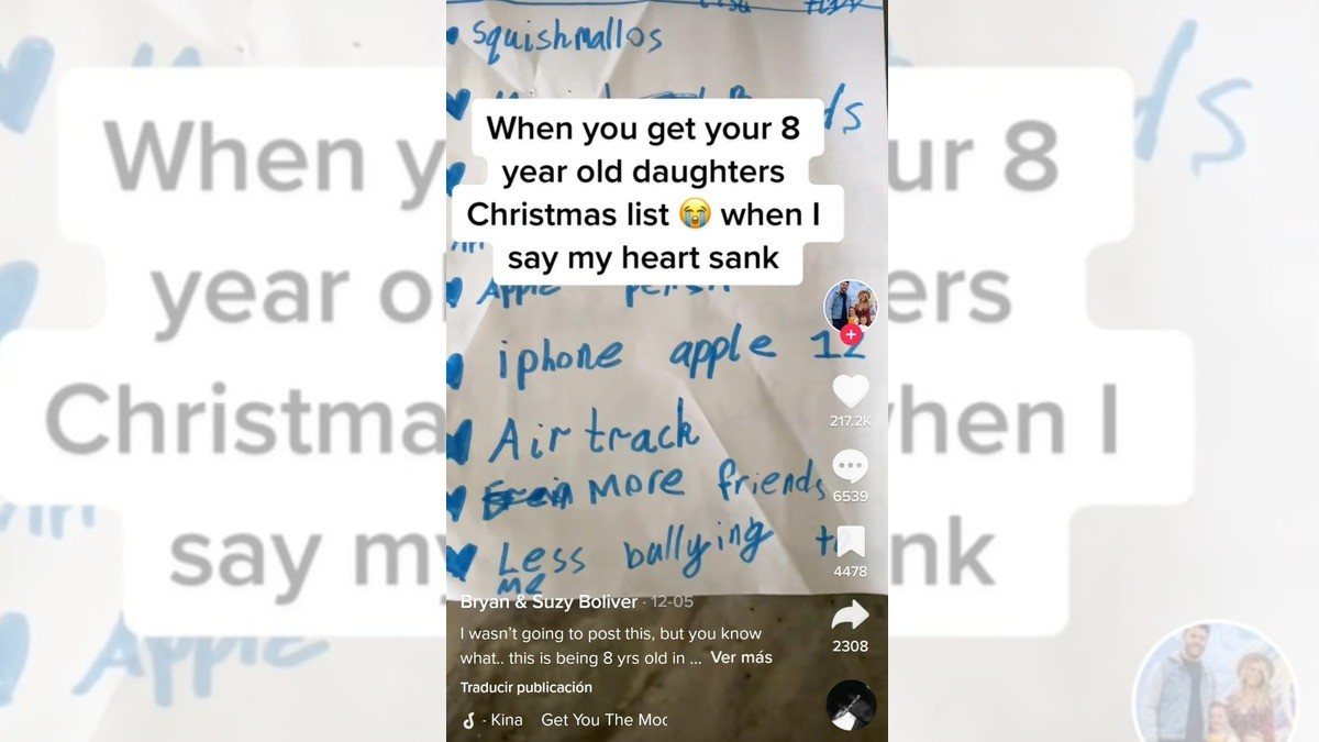 ¡Niña le pide a Santa que le hagan menos bullying en la escuela!