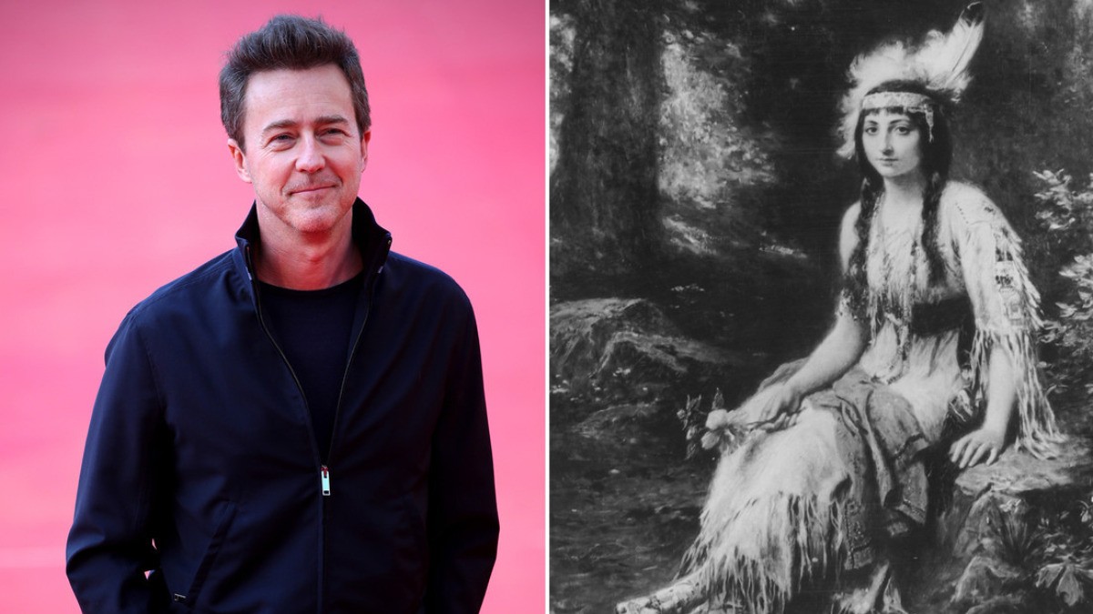 Descendería de Pocahontas el actor Edward Norton