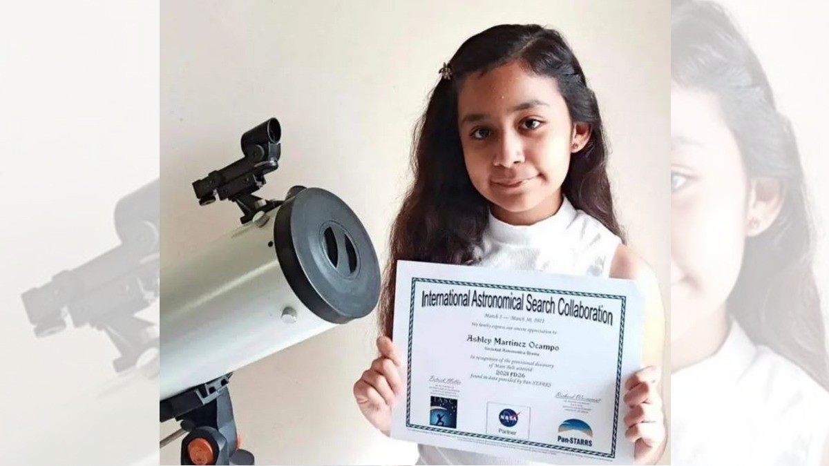 Niña mexicana descubre un asteroide; es premiada por la NASA