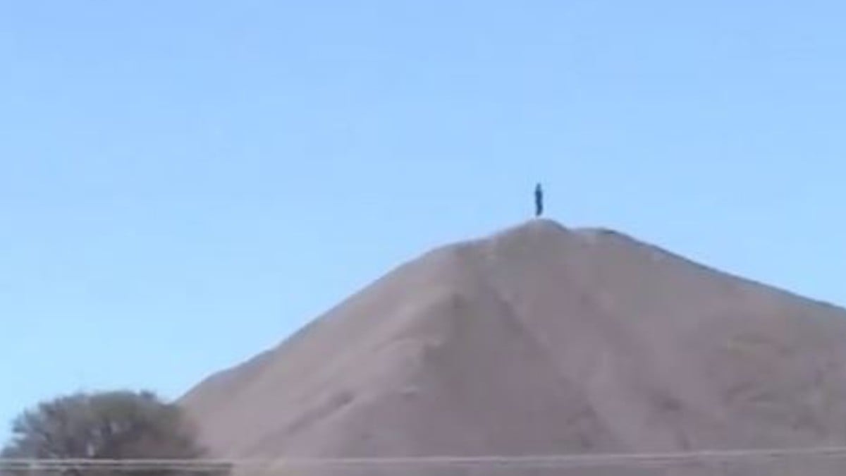 Captan extraña figura ¿de un ‘gigante’?