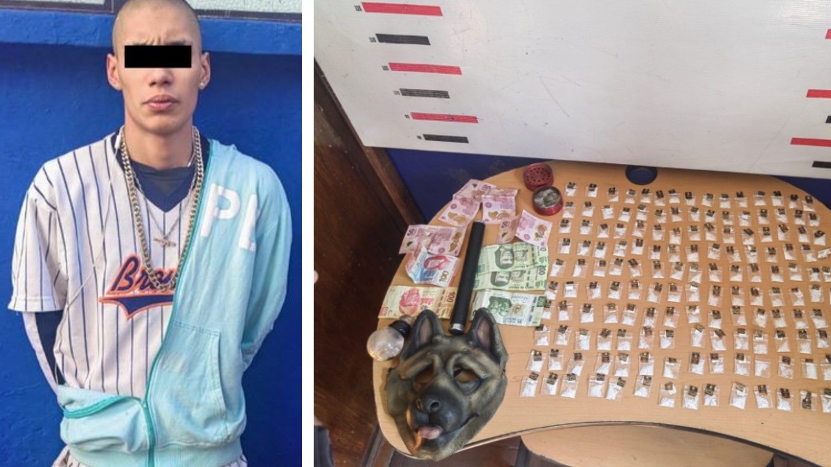 Cae hombre con 149 dosis de ‘crystal’ en operativo 'Descuelgue'