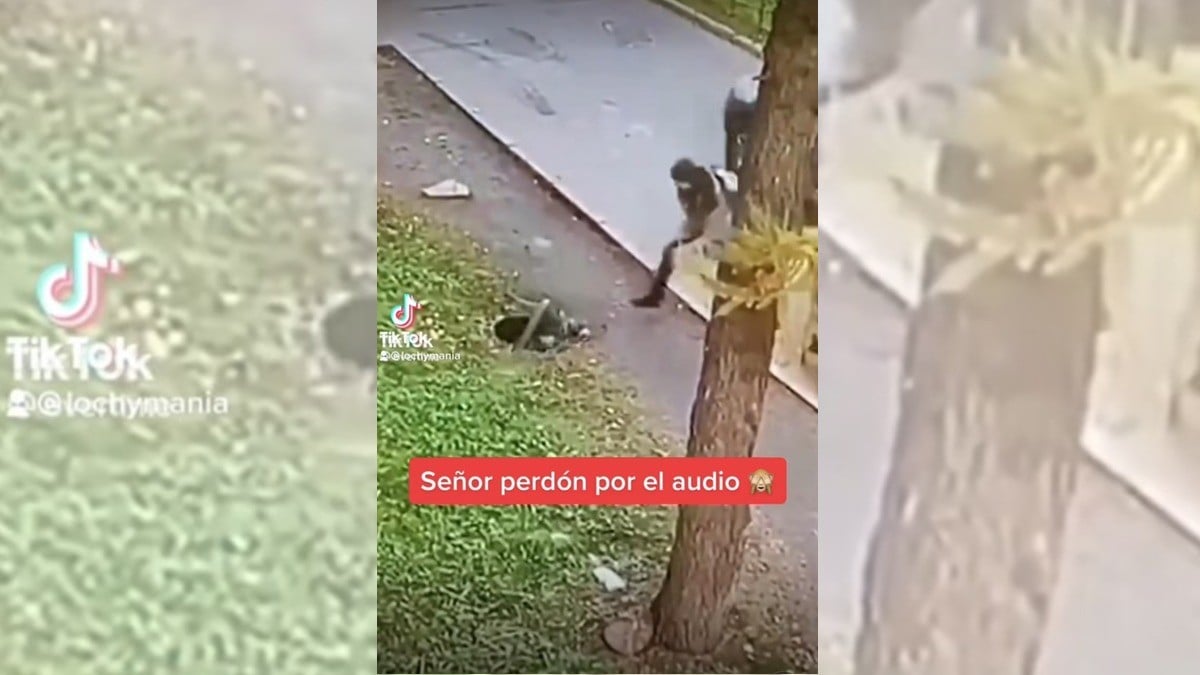 ¡Bebé pisa tapadera y cae en alcantarilla!