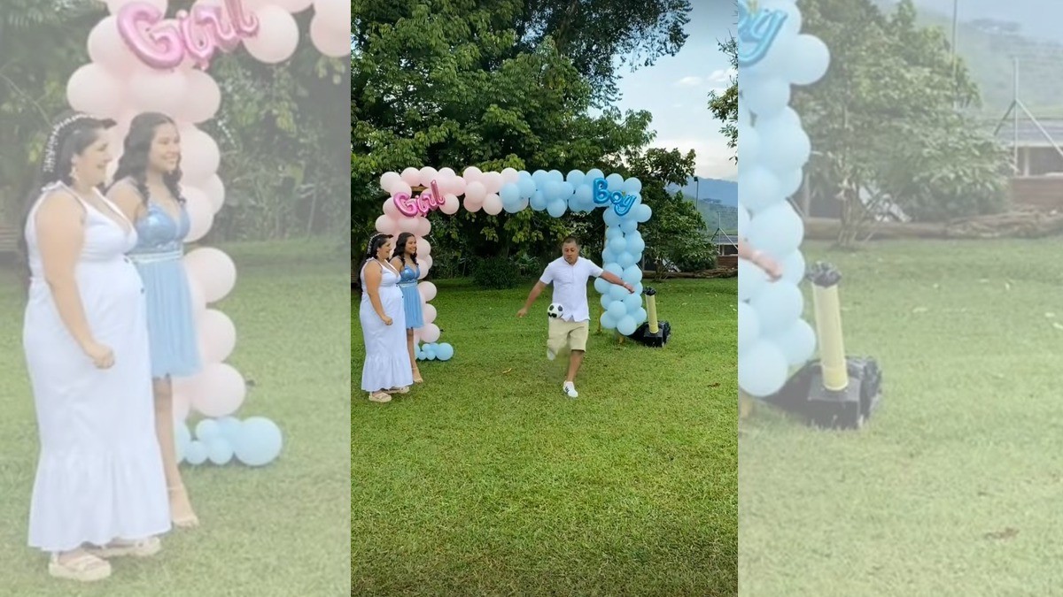 Revelación de género 'sale de la patada'