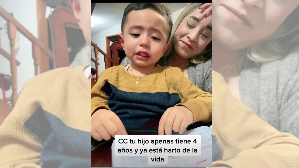 Niño de cuatro años se declara harto de la vida