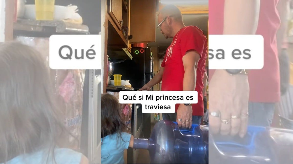 Niña mete su mano en el garrafón, ¡y se le queda atorada!