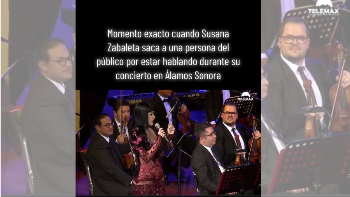 Susana Zavaleta corre a espectador de su concierto