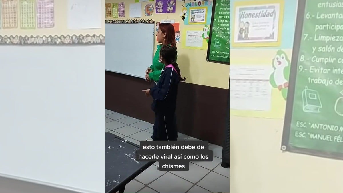 Maestra le da la bienvenida a niña con discapacidad auditiva