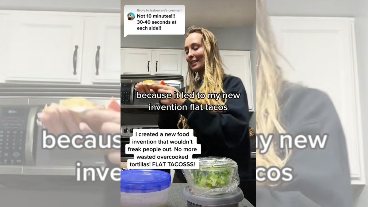Tunden a tiktokera por supuesto invento del “taco plano”