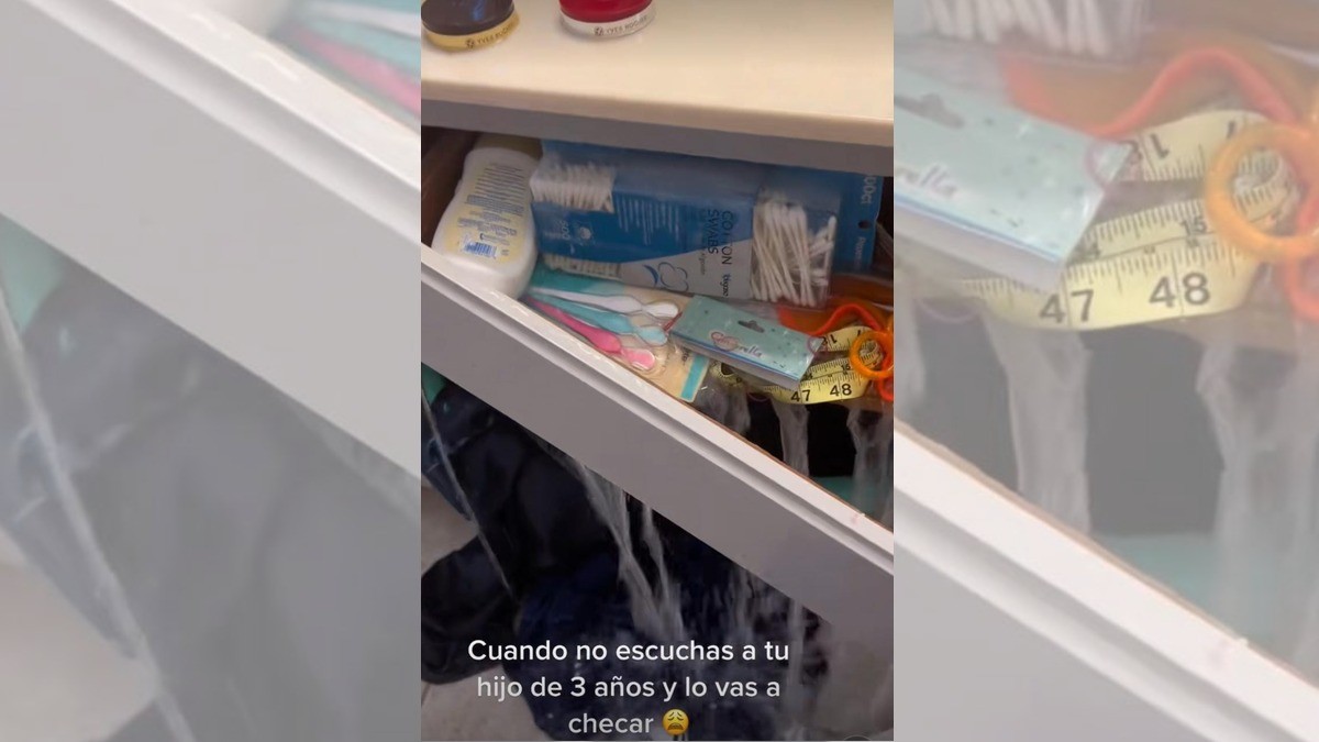 Niño inunda baño de su casa tras pequeña travesura