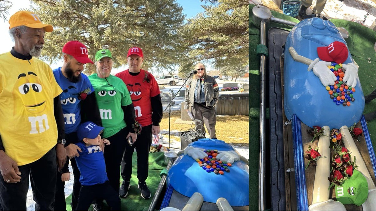 Abuela pide ser enterrada en ataúd de M&M, ¡y le cumplen su deseo!