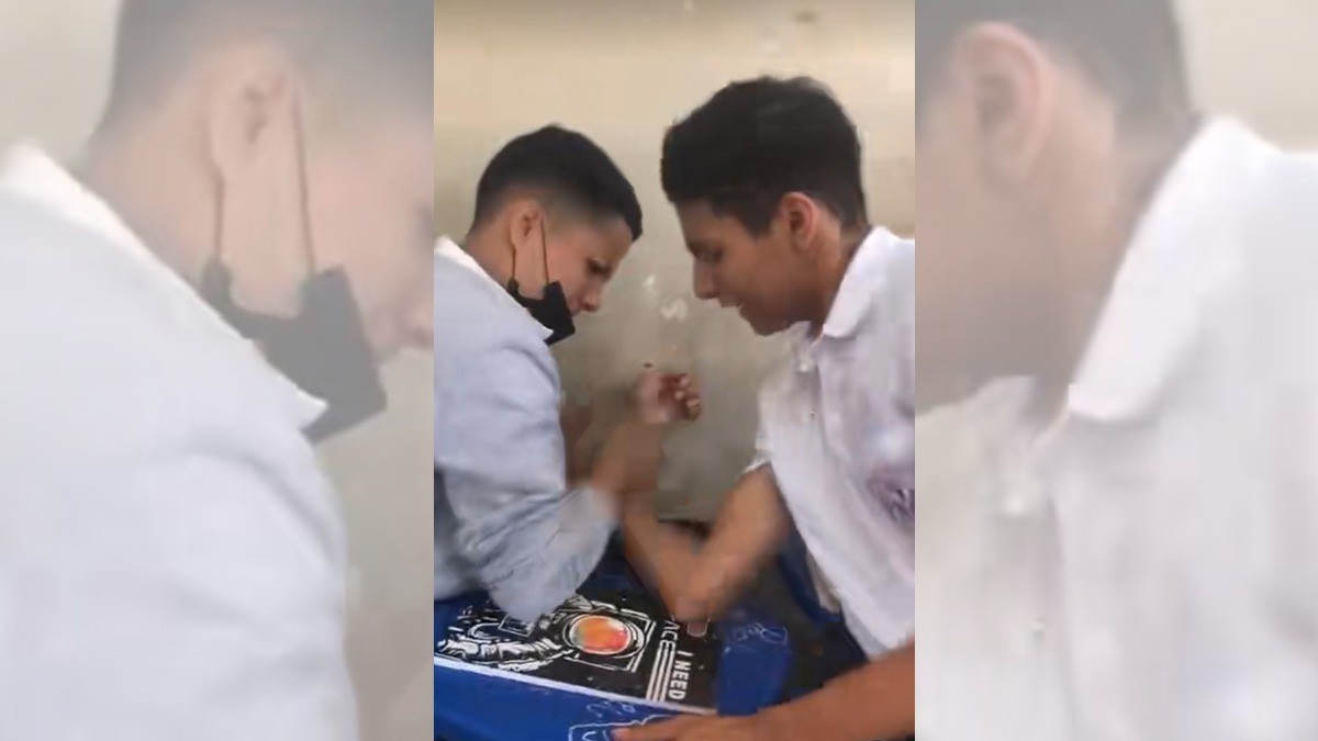#Video Estudiante se fractura el brazo jugando a las venciditas