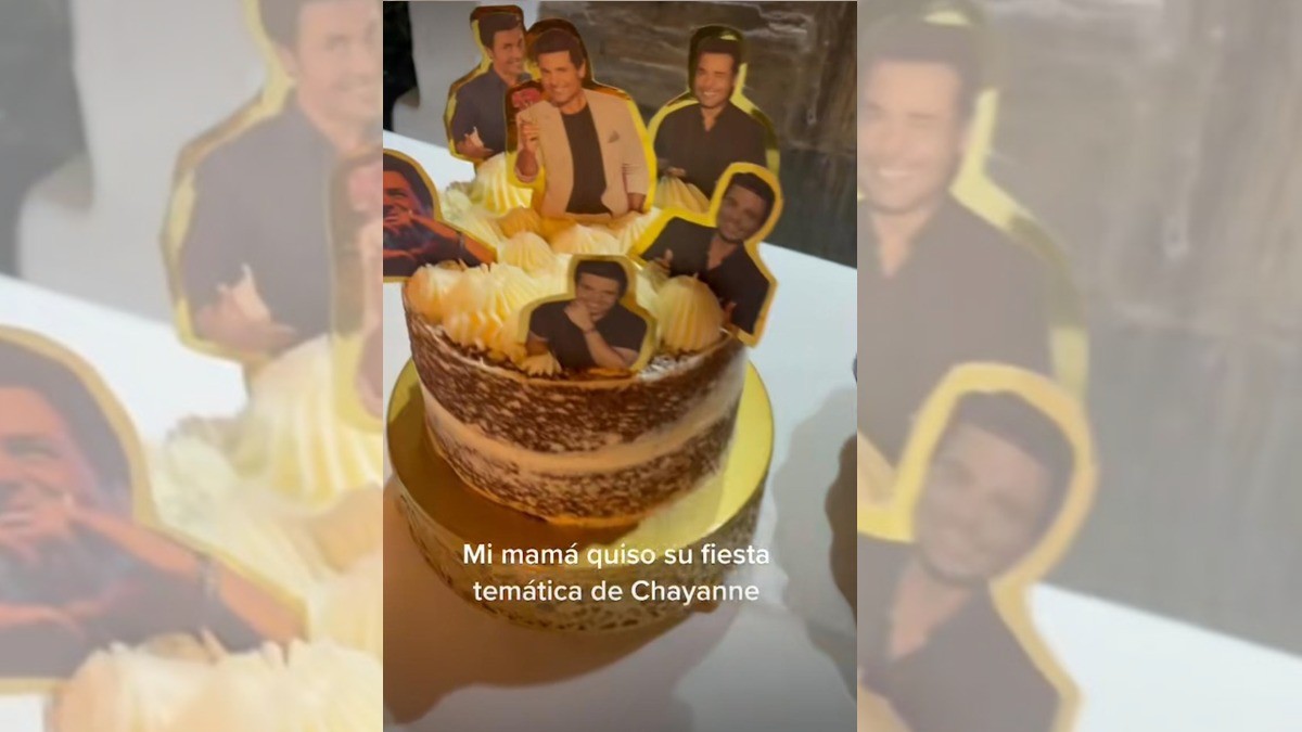¡Señora festeja su cumpleaños con temática de Chayanne!
