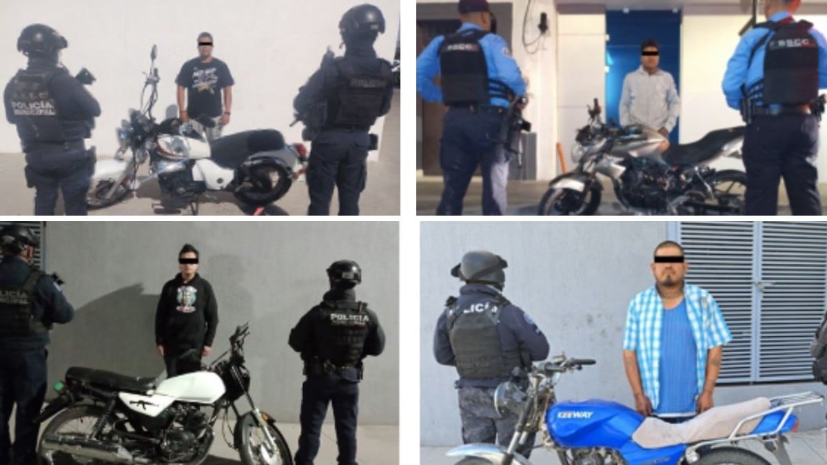 Detienen a ocho personas con autos robados