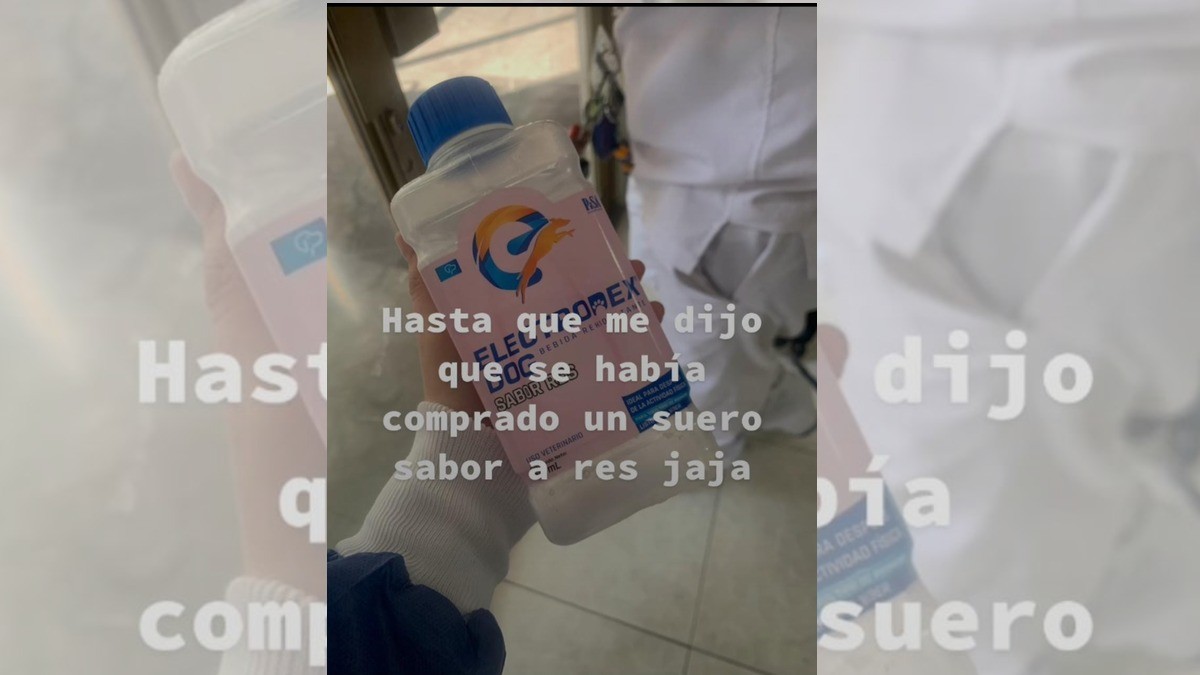 Joven se equivoca de suero y, ¡se toma uno para perros!