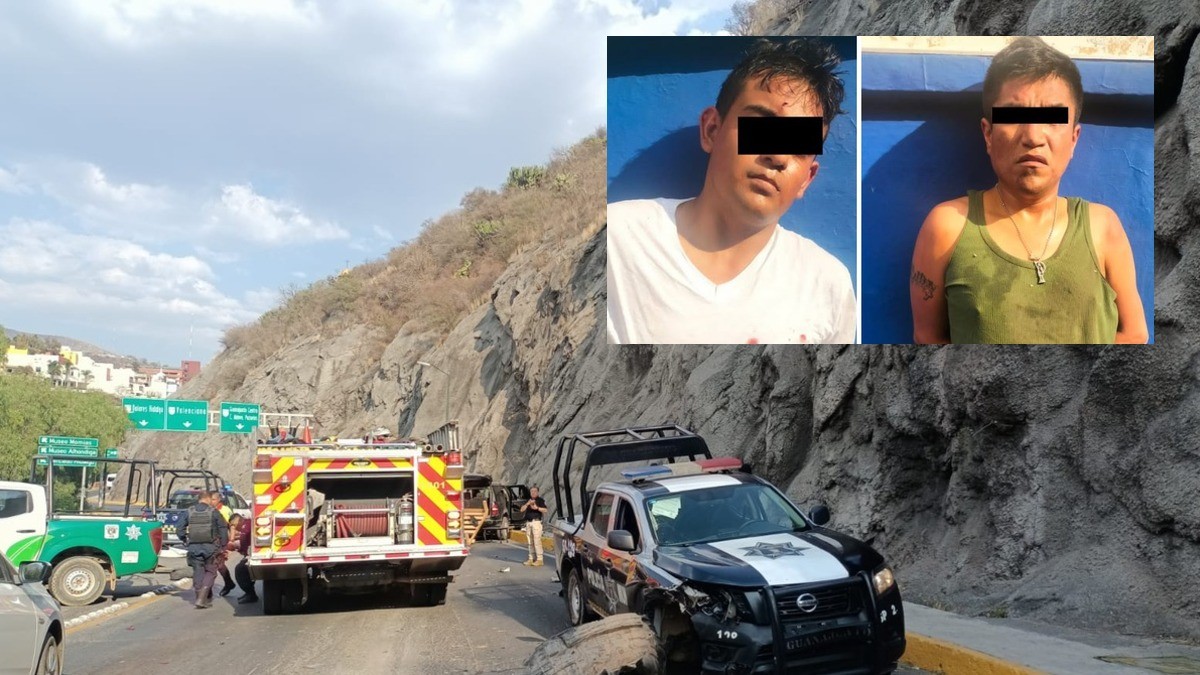 En intento de escape, ladrones impactan patrulla en la capital