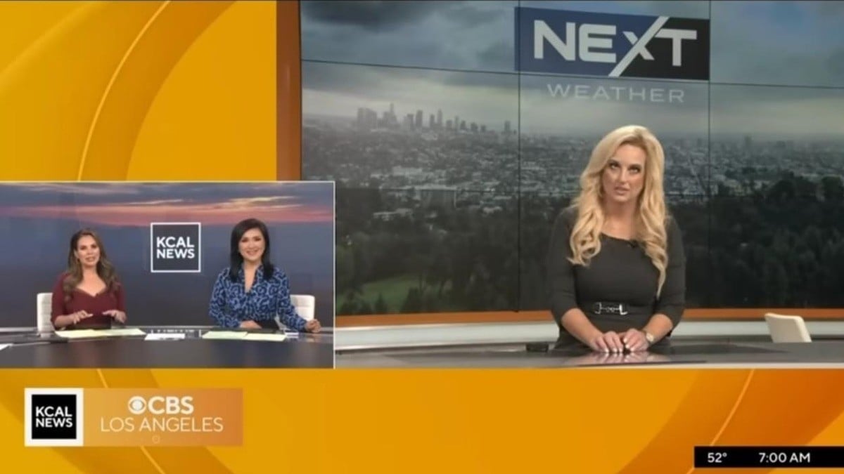 Conductora se desmaya en pleno programa en vivo