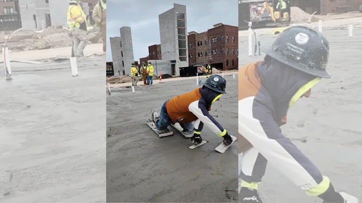 Albañil se viraliza por copiar baile de Shakira y Karol G