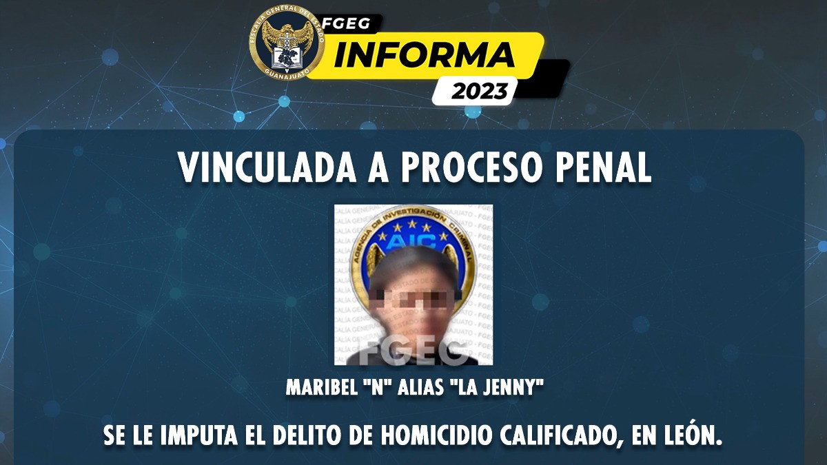 Detienen a “La Jenny” por asesinato en San José del Refugio