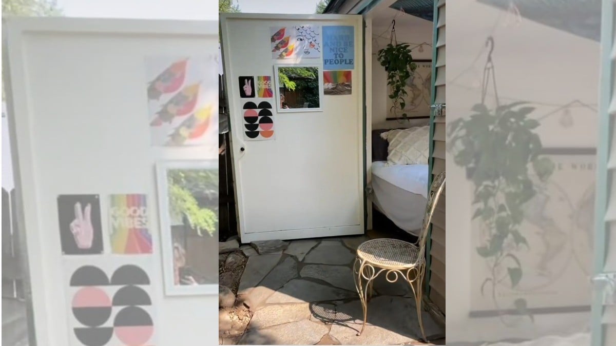 Joven se independiza de sus padres; ¡se va a vivir al jardín de la casa!