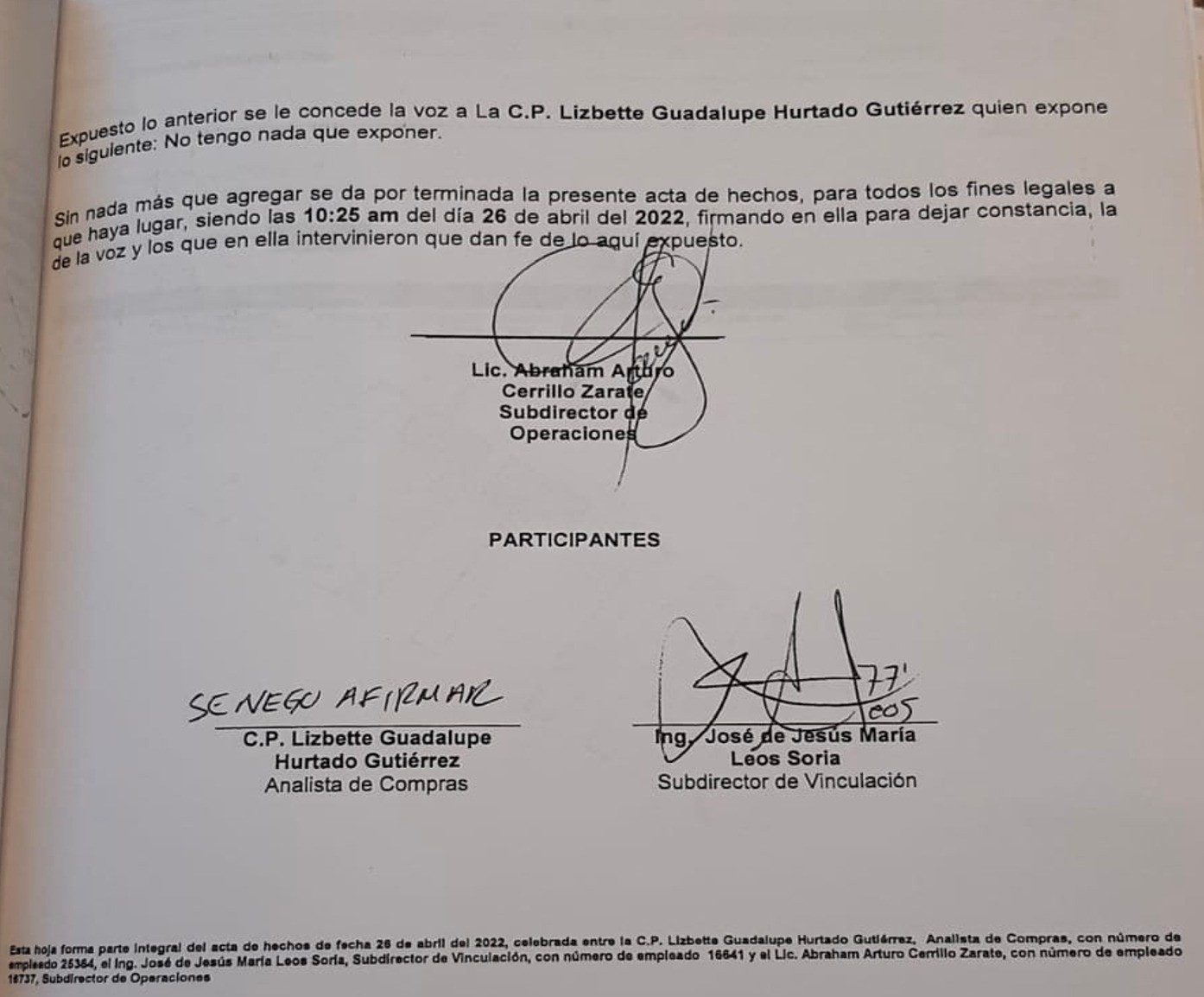 Documento de prueba de Adquisiciones en Contraloría trae errores: Sánchez Castellanos