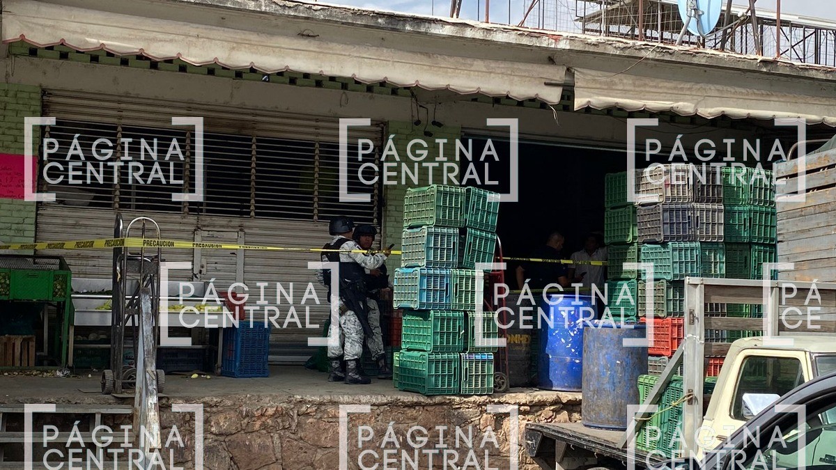 Trabajador es lesionado con arma de fuego dentro de la Central de Abastos