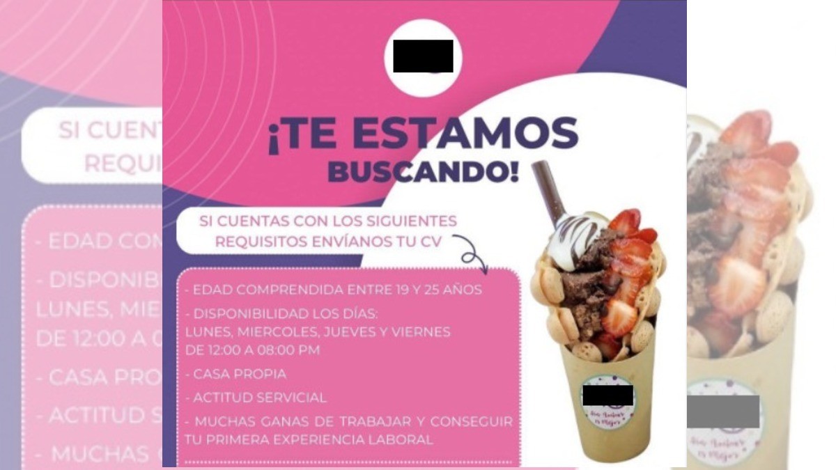 ¡Heladería pide como requisito tener casa propia y menos de 25 años a sus futuros empleados!