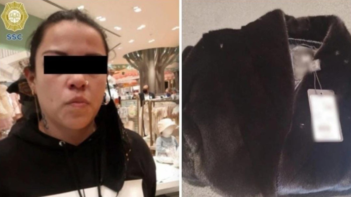 ¡Mujer es detenida por quererse robar abrigo de mink!