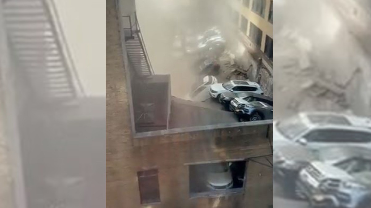 Se desploma estacionamiento en Manhattan; hay un muerto