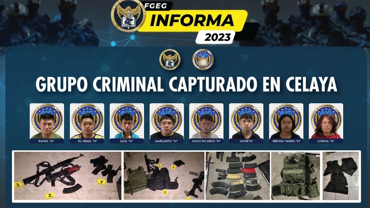 Desarticulan célula criminal que operaba en Celaya
