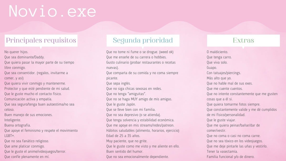 Joven lanza convocatoria para conseguir novio; saber inglés y no tener “amiguitas” principal requisito