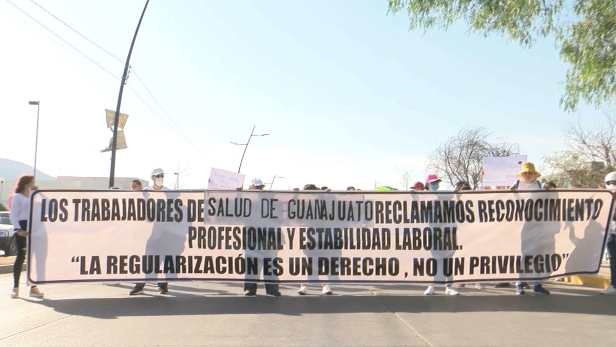 Se manifiestan por una base en el sector salud estatal