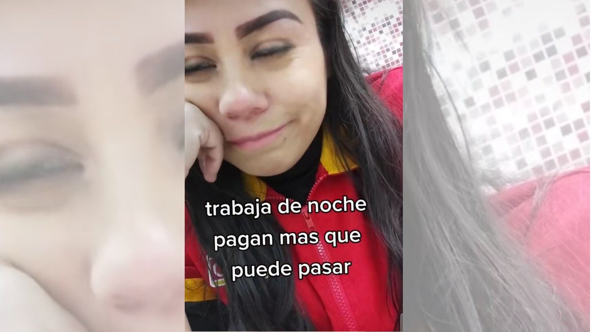 Cajera se lleva gran susto al encontrarse con un cliente en la madrugada