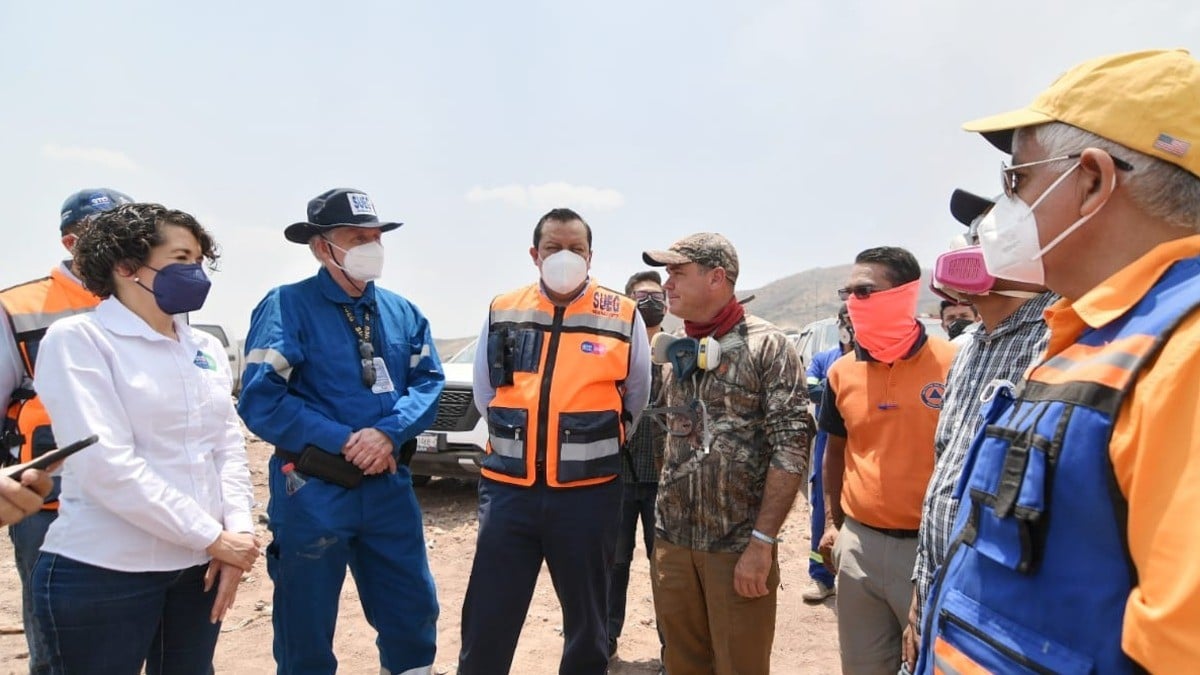 Avanza control de incendio en tiradero capitalino… pero aún falta