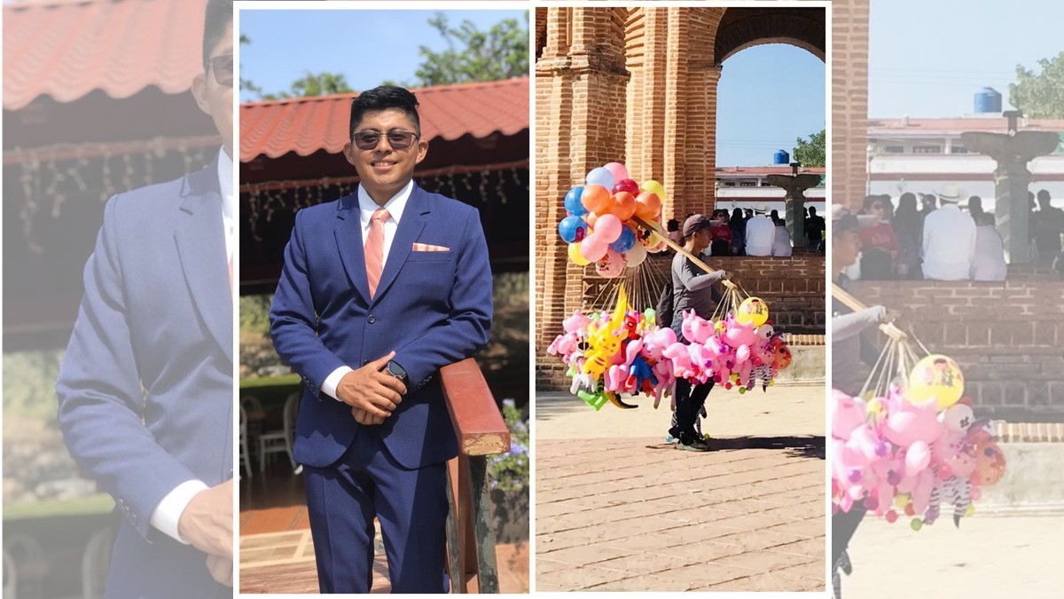 Joven que vendía globos para poder estudiar, ¡se gradúa de la universidad!