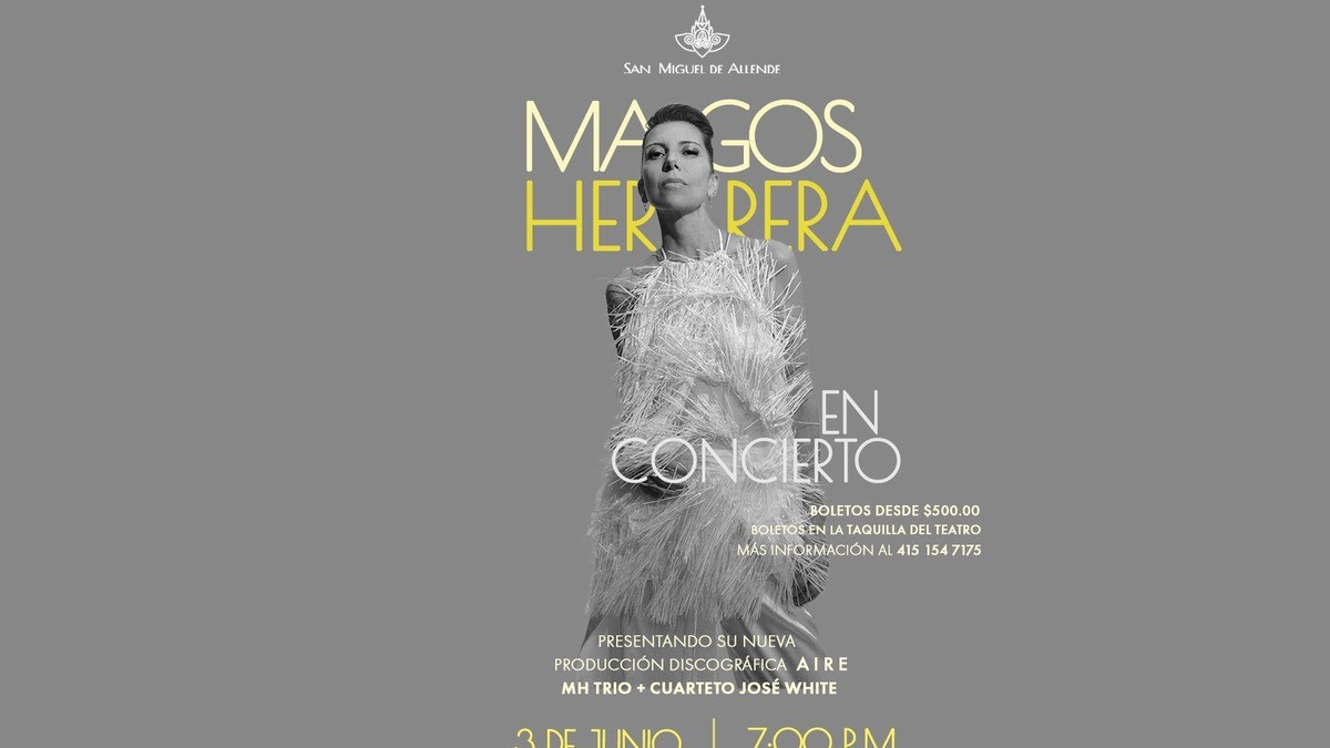 Magos Herrera celebra 150 años del Teatro Ángela Peralta