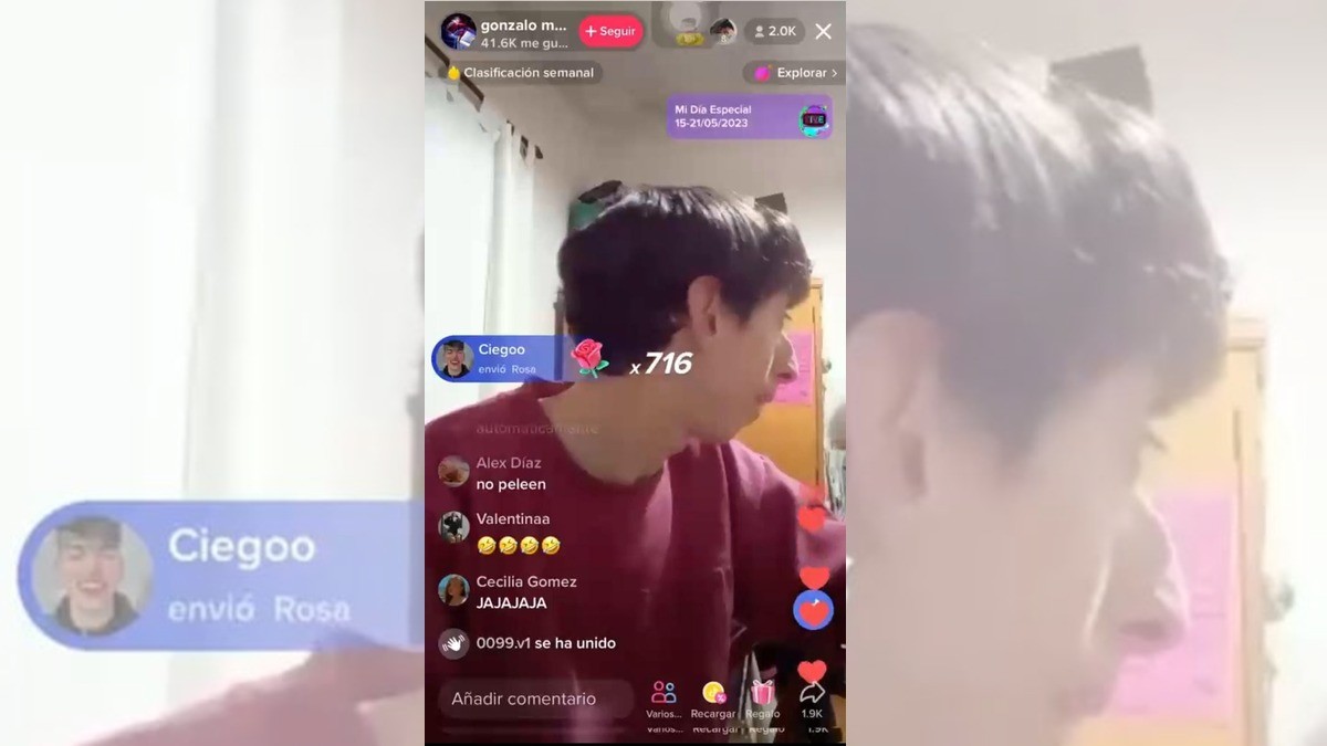 ¡Influencer es regañado por su mamá en plena transmisión en vivo!