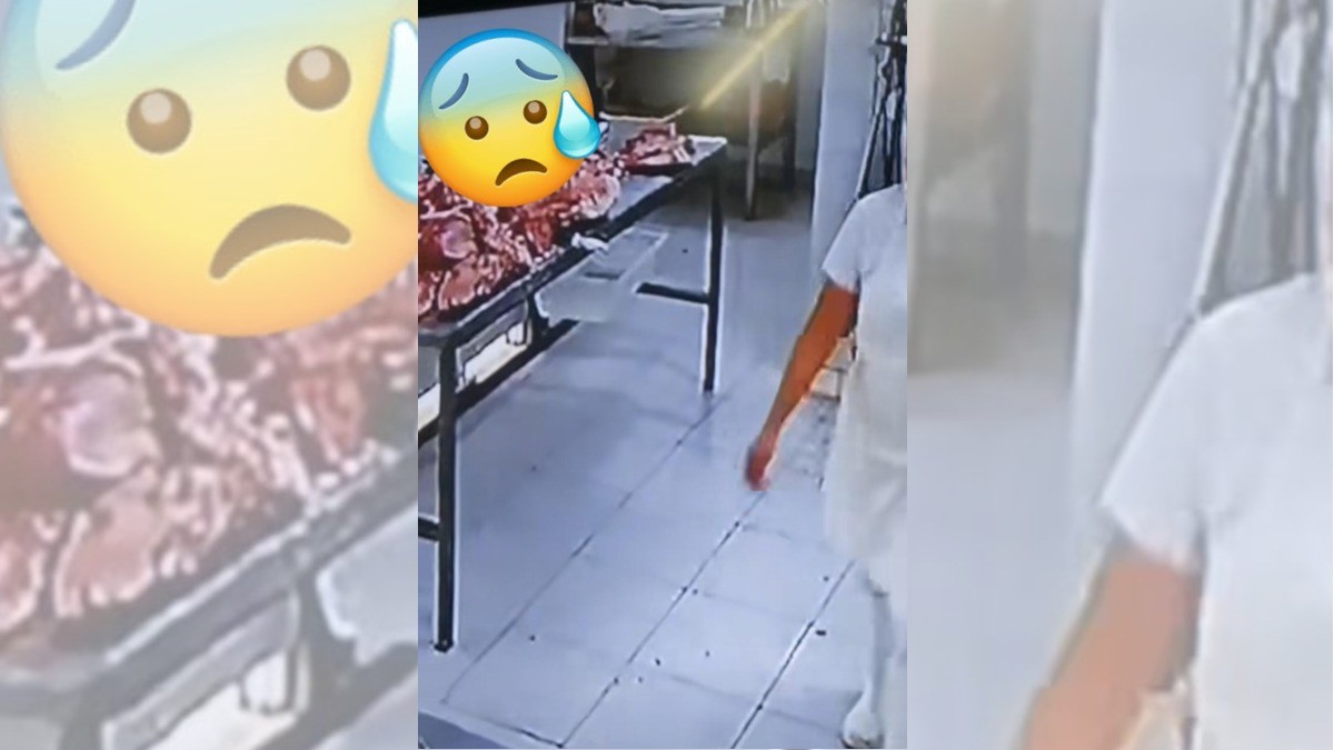 ¡Cámara de seguridad de carnicería capta a posible fantasma!