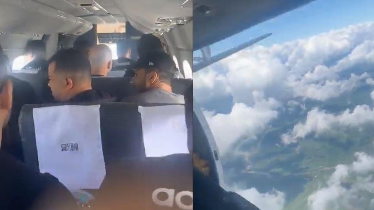 Se abre puerta de avión en pleno vuelo por accidente