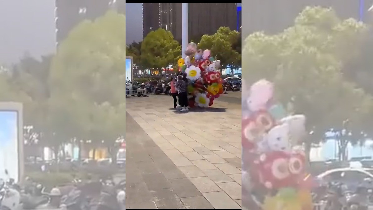 Globera se queda sin mercancía a causa del viento