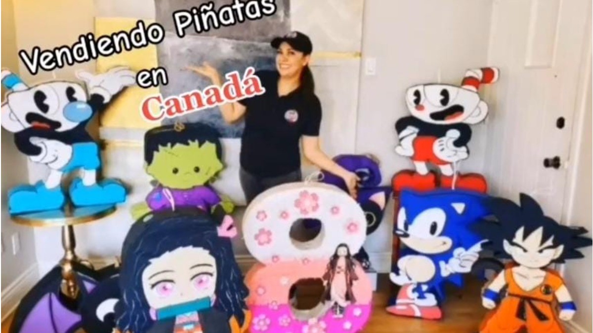 Emprendedora se vuelve viral por vender piñatas en Canadá